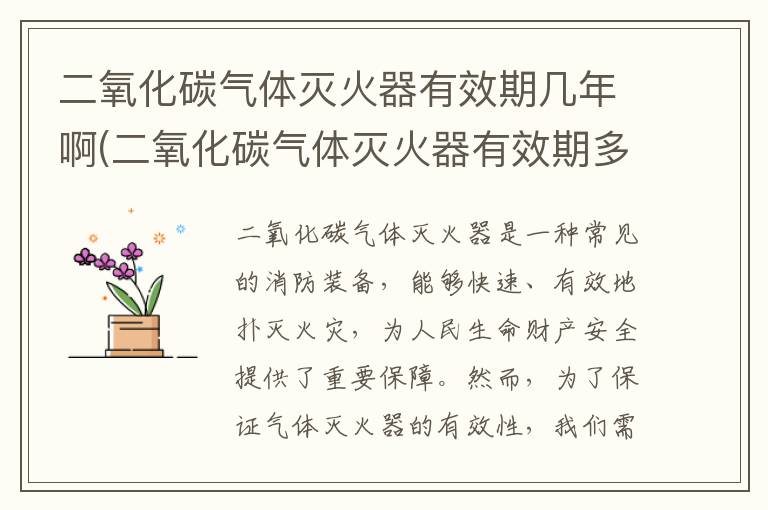 二氧化碳气体灭火器有效期几年啊(二氧化碳气体灭火器有效期多久)