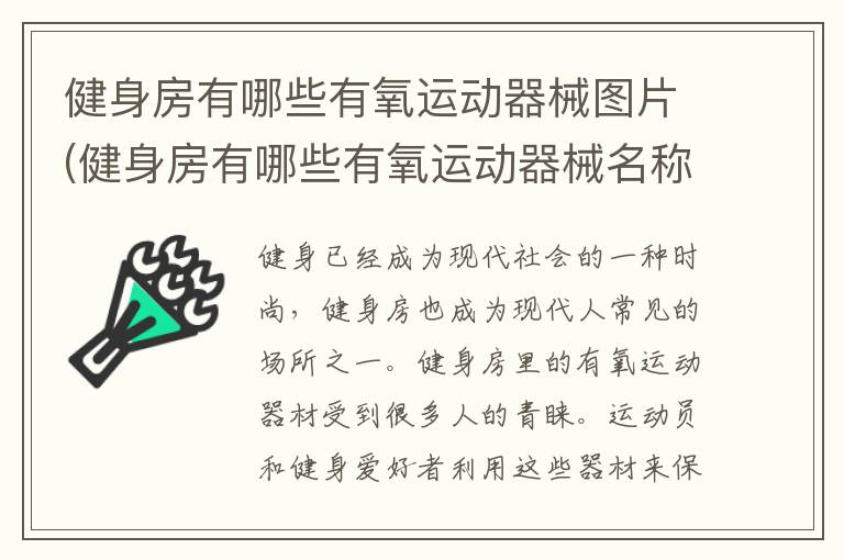 健身房有哪些有氧运动器械图片(健身房有哪些有氧运动器械名称)